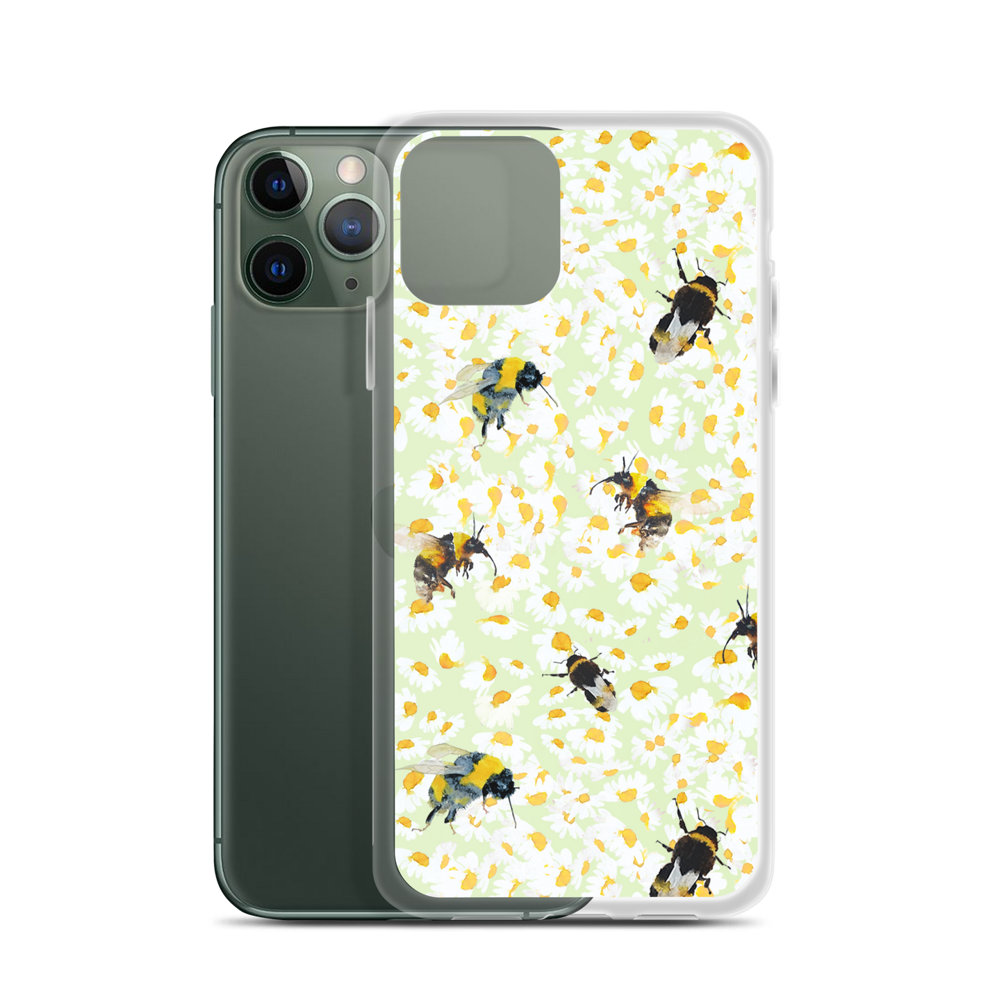 Bee and Daisy by Annie Grant Mobile Phone Cover
