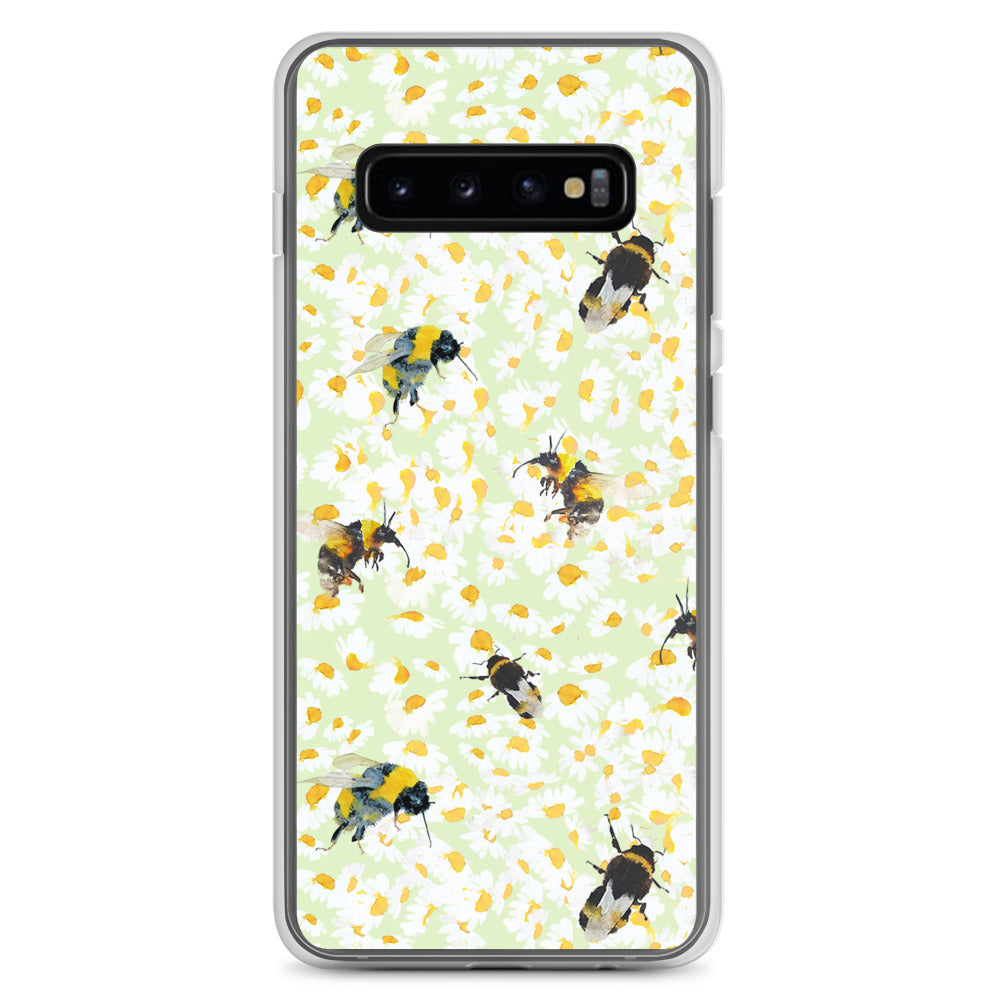 Beautiful Bee and Daisies Mobile Case by Artist Annie Grant