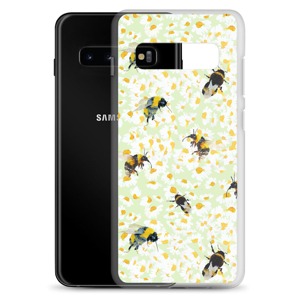 Design Bee and Daisies Samsung Case by Annie Grant Artist