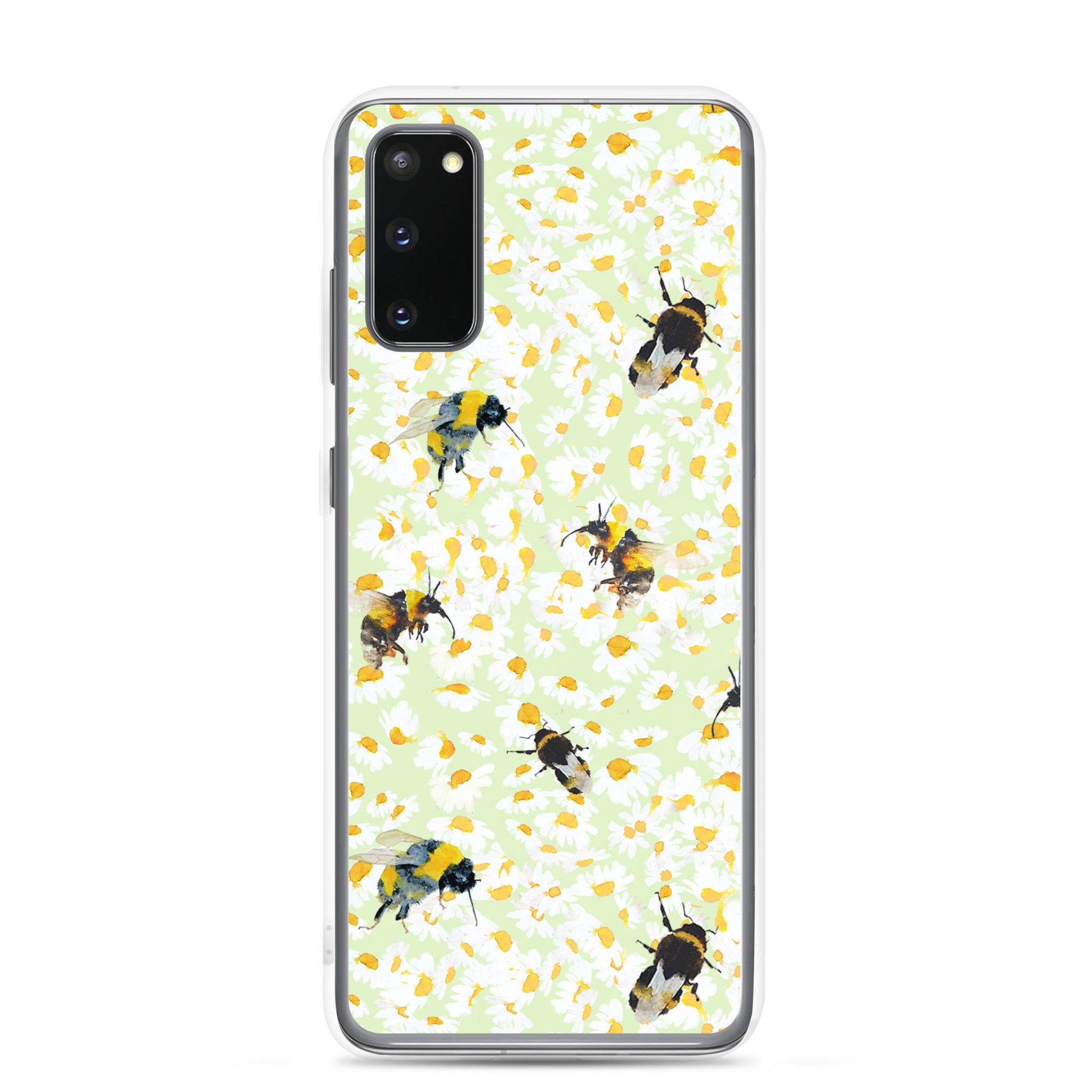 Bumblebee and Daisies Samsung Case by Artist Annie Grant