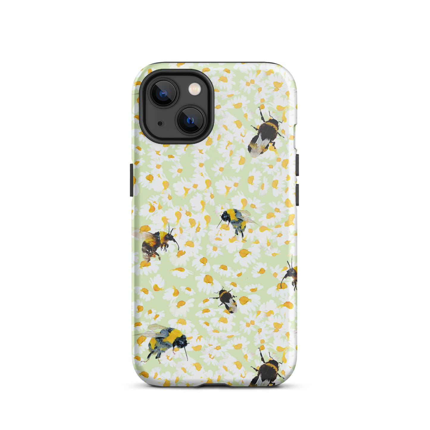 Fresh Bee and Daisies Mobile Phone by Artist Annie Grant