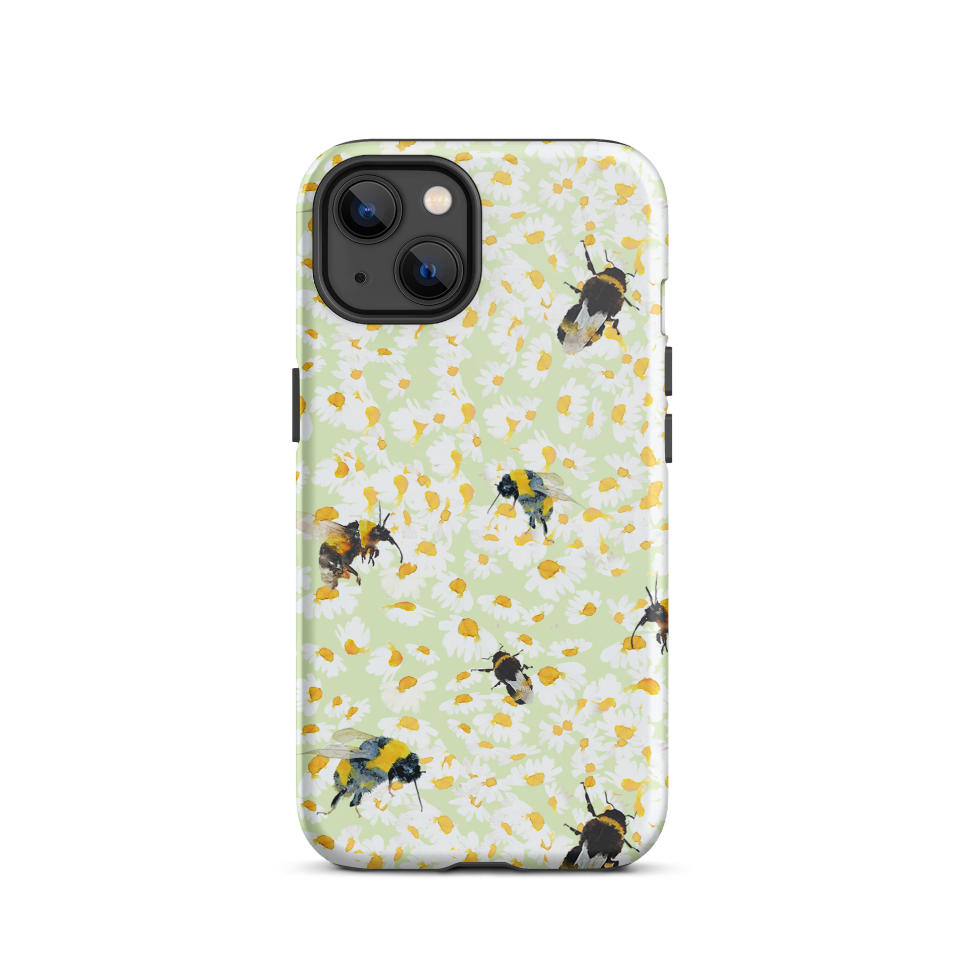 Fresh Bee and Daisies Mobile Phone by Artist Annie Grant