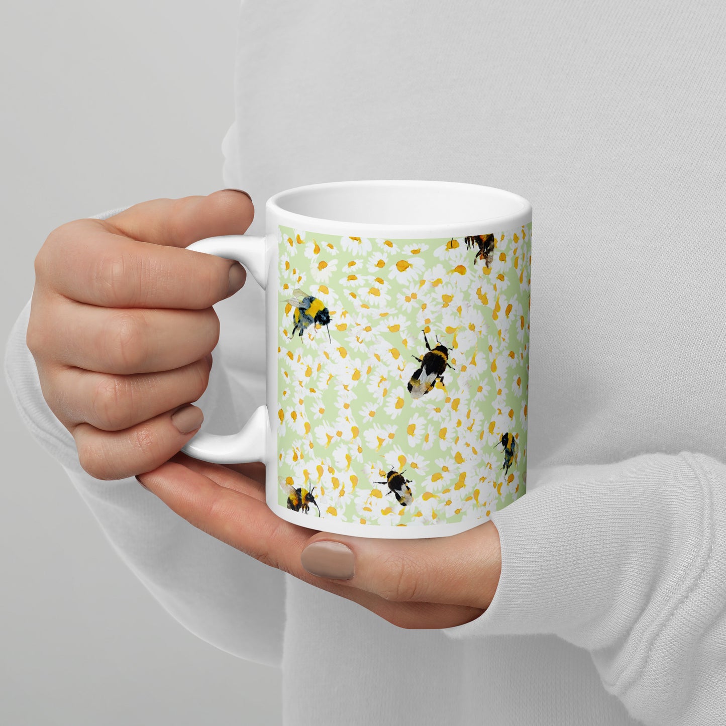 Design Bee and Daisies Mug - Annie Grant